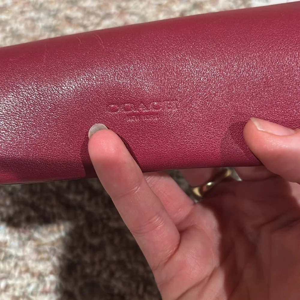 VINTAGE COACH leather clutch